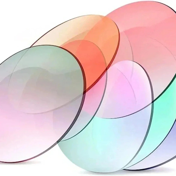 Yoela OLINOWL Circular Oversized Rimless Sunglasses - UV400 Protection For Women